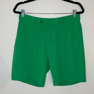 G/FORE Men's Maverick 4-Way Stretch Golf Shorts 8" Acid Lime size 30
